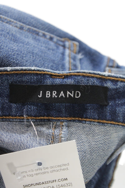 J Brand Womens Cropped Straight Dark Blue Jeans Size 24