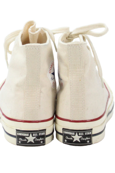 Converse Womens Canvas Low Top Sneakers Beige Size 4