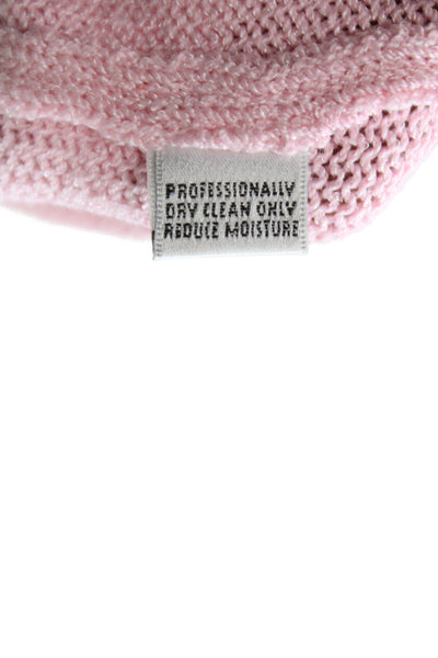 St John Collection By Marie Gray Women Pink Cotton Sleeveless Tank Size L
