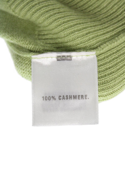 St. John Cashmere Womens Green Mock Neck Vest Size XL