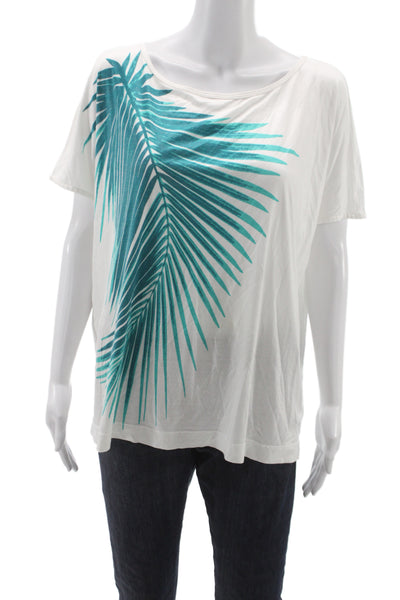 St. John Womens Basic Jersey Sleeveless White Round Neck Rayon Spandex Size M