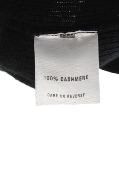 St. John Sport Women 100% Cashmere Sleeveless Mock Neck Tank Black Size L