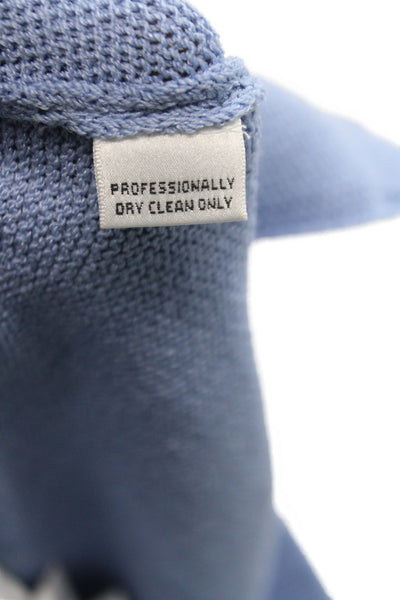 St. John Collection Womens Dress Pants Light Blue Cotton Classic Size 12