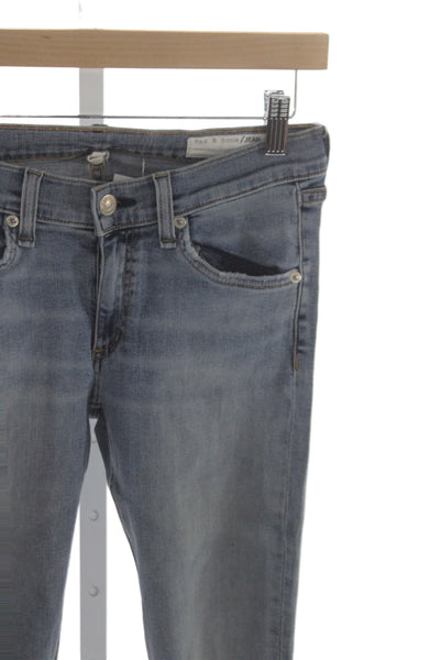 Rag & Bone Womens Skinny Ankle Jeans Blue Mid Rise Size 27