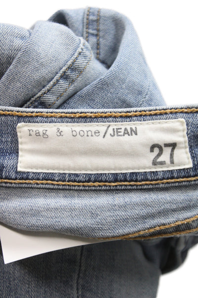 Rag & Bone Womens Skinny Ankle Jeans Blue Mid Rise Size 27