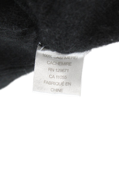 360 Cashmere Women Cardigan Sweater Black 3/4 Sleeve Size S