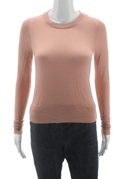 J Crew Unisex Pink Crewneck Long Sleeve Pullover Size 2XS