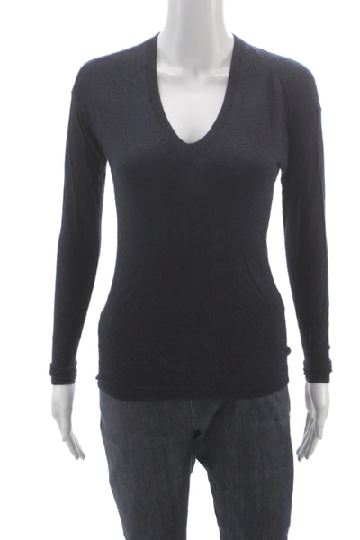J Crew Collection Women Pullover Cashmere V-Neck Dark Blue Size 2XS