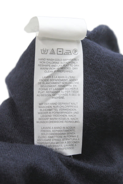 J Crew Collection Women Pullover Cashmere V-Neck Dark Blue Size 2XS