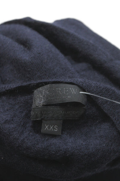 J Crew Collection Women Pullover Cashmere V-Neck Dark Blue Size 2XS