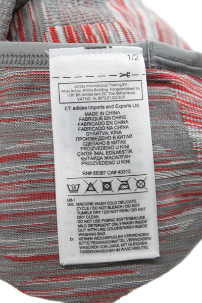 Adidas by Stella McCartney Womens Jersey Tank Sleeveless Gray High Neck Size XS