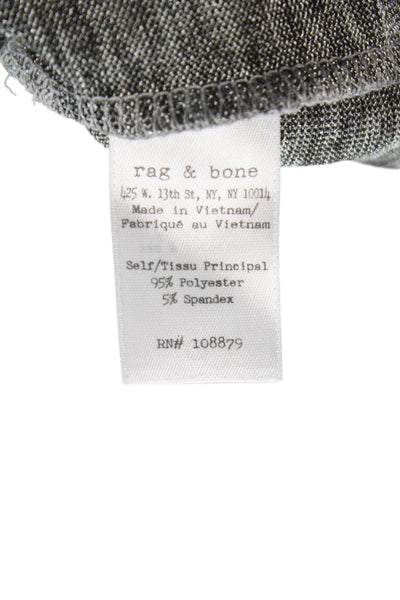 Rag & Bone Womens Basic Jersey T-Shirt Gray Short Sleeve Round Neck Size M