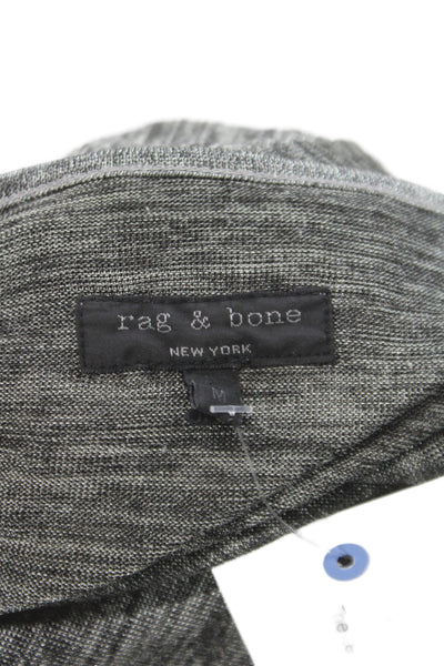Rag & Bone Womens Basic Jersey T-Shirt Gray Short Sleeve Round Neck Size M