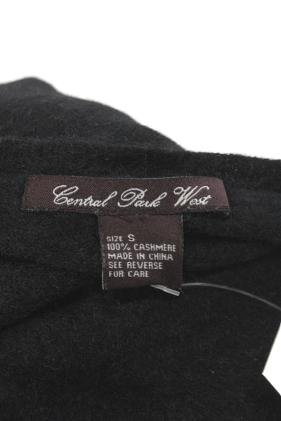 Central Park West Unisex Black 100% Cashmere Crewneck Pullover Size S
