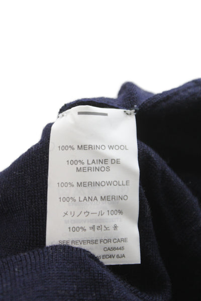 J Crew Womens Cashmere Pullover Sweater Dark Blue Crew Neck Size 2XS