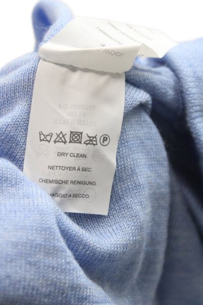 J Crew Womens Light Blue 100% Merino Wool Crewneck Pullover Sweater Size 2XS