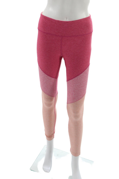 Outdoor Voices Womens Ankle Leggings Pink Polyester Spandex Size S