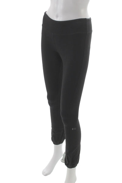 Splits59 Womens Black Ankle Cropped Leggings Size 0