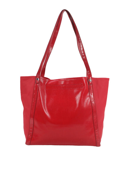 Rag & Bone Womens Lobster Clasp Closure Tote Shoulder Handbag Red