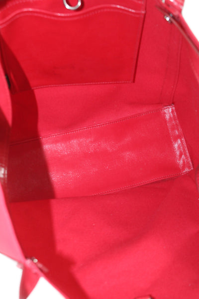 Rag & Bone Womens Lobster Clasp Closure Tote Shoulder Handbag Red
