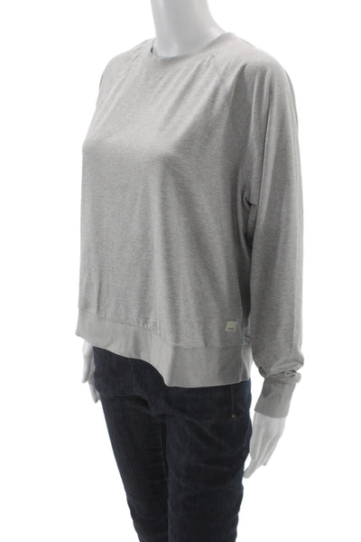 Vuori Unisex Pullover Sweatshirt Gray Cotton Blend Long Sleeve Size S