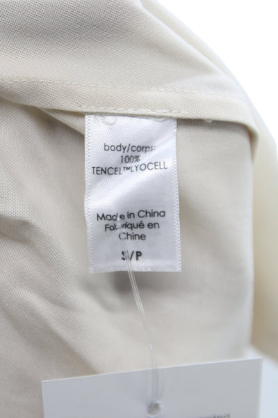 Eberjey Womens Beige Cropped TENCEL Lyocell Pants Petites Size S