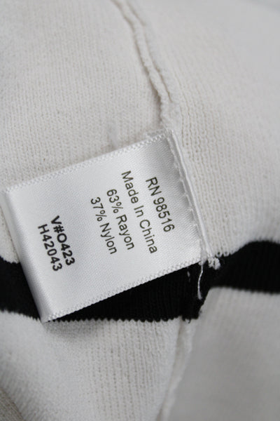 Coldwater Creek Womens Windbreaker White Mock Neck Zip Size XL
