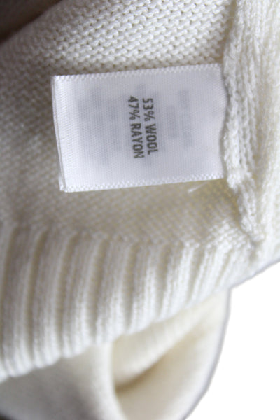 St. John Sport Unisex Cardigan White V-Neck Button Size L