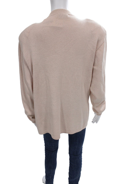 St. John By Marie Gray Unisex Pullover Sweater Beige Cotton Crew Neck Size 16