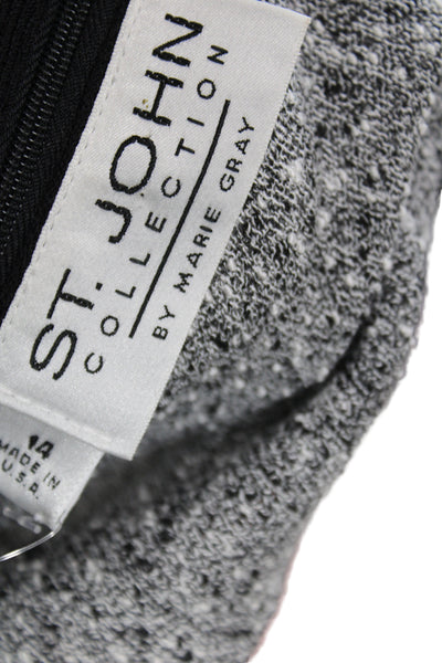 St. John Collection By Marie Gray Unisex Pullover Sweater Gray Wool Size 14