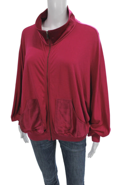 St. John Sport By Marie Gray Unisex Red Designer Jacket 63% Polyester Size XL