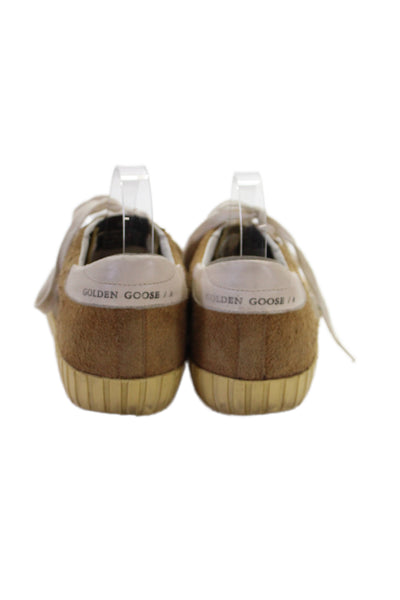 Golden Goose Womens Super Star Skate Sneakers Brown Green Size 38 8