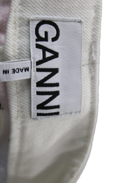 Ganni Women A-Line Mini Light Blue Skirt Size 36