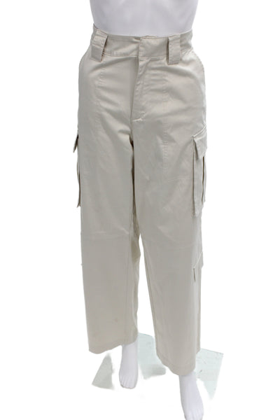 Zara Unisex Cargo Pants Beige Button 32in Inseam Size S