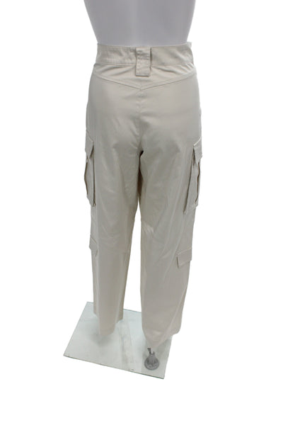 Zara Unisex Cargo Pants Beige Button 32in Inseam Size S