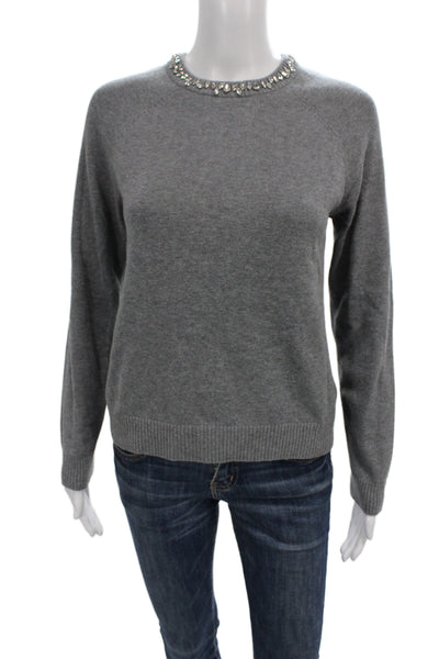 Minnie Rose Unisex Gray Pullover Sweater Crewneck Size XS