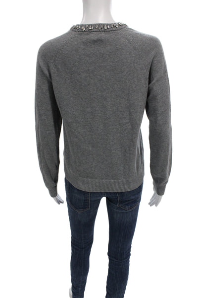 Minnie Rose Unisex Gray Pullover Sweater Crewneck Size XS