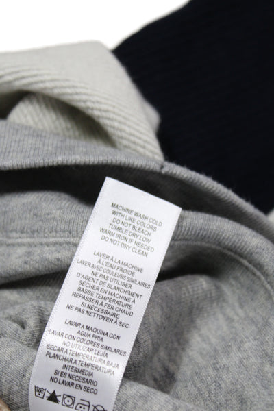 Frame Women Petite Pullover Sweatshirts Gray Pima Cotton Crew Neck Size XS
