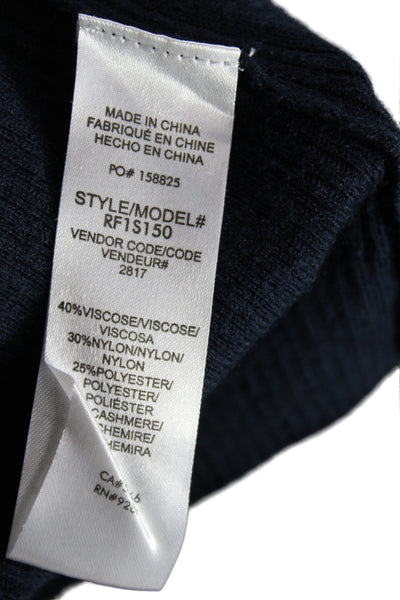 Splendid Women Dark Blue Cotton Cashmere Pullover Sweater Size XS