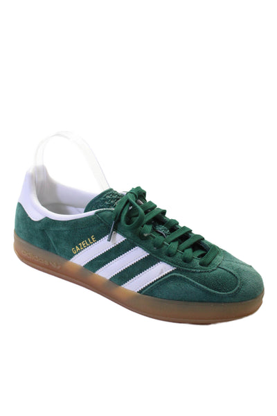 Adidas Mens Suede Lace Up Low Top Gazelle Sneakers Green Size 8.5