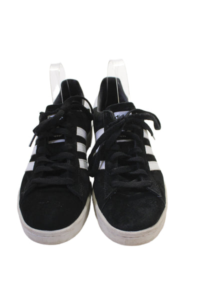 Adidas Mens Suede Campus Low Top Sneakers Black Size 8