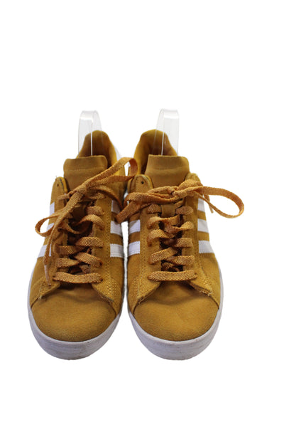 Adidas Mens Suede Low Top Campus ADV Sneakers Yellow Size 8
