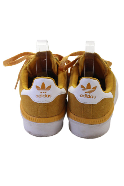 Adidas Mens Suede Low Top Campus ADV Sneakers Yellow Size 8