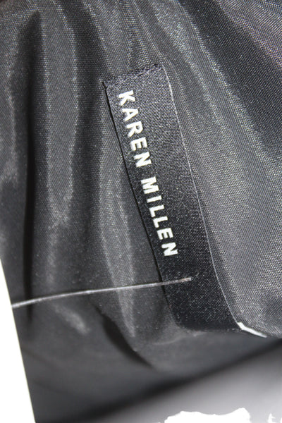 Karen Millen Womens Bodycon Sheath Dress Black V Neck Sleeveless Size 6