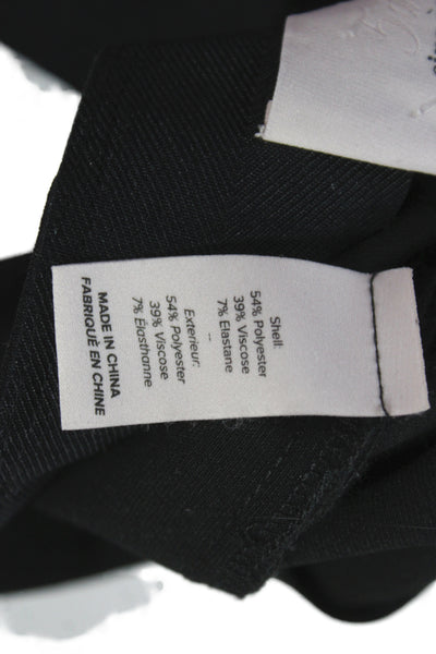 Cinq à Sept Women Cropped Dress Pants Black Zip Size 4