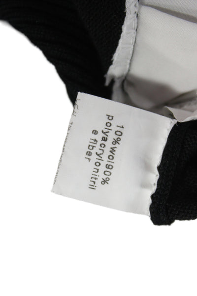 Avantlook Unisex Pullover Sweater Black Mock Neck Long Sleeve Size M