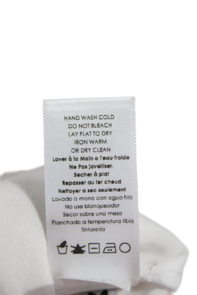 Nation LTD Womens Basic White Crew Neck Short Sleeve T-Shirt Size M
