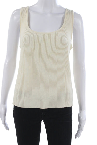 St. John Sport By Marie Gray Women Sleeveless Beige Tank Size M