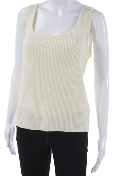 St. John Sport By Marie Gray Women Sleeveless Beige Tank Size M