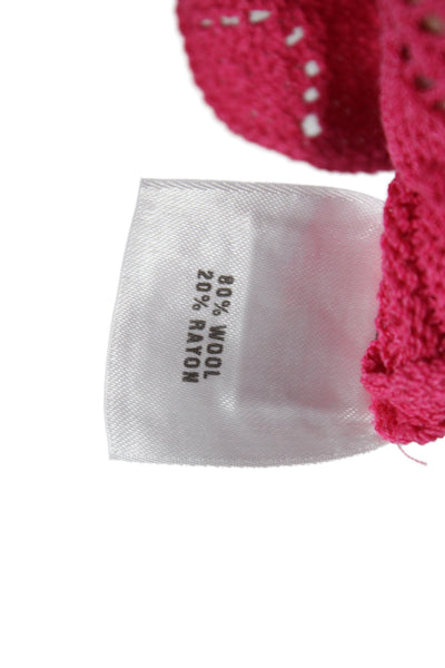 St. John Sport Marie Gray Women Cropped Tank Pink Square Neck Cotton Size XL